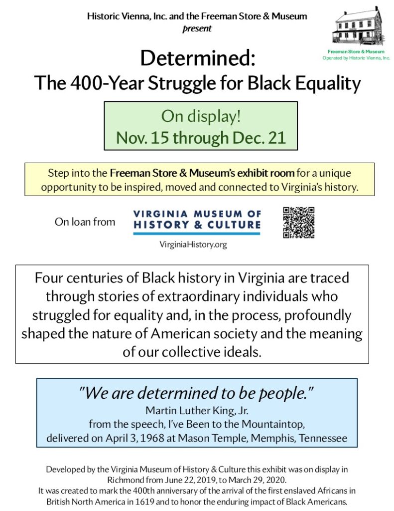 Determined: the 400-year struggle for black equality exhibit Nov 2025