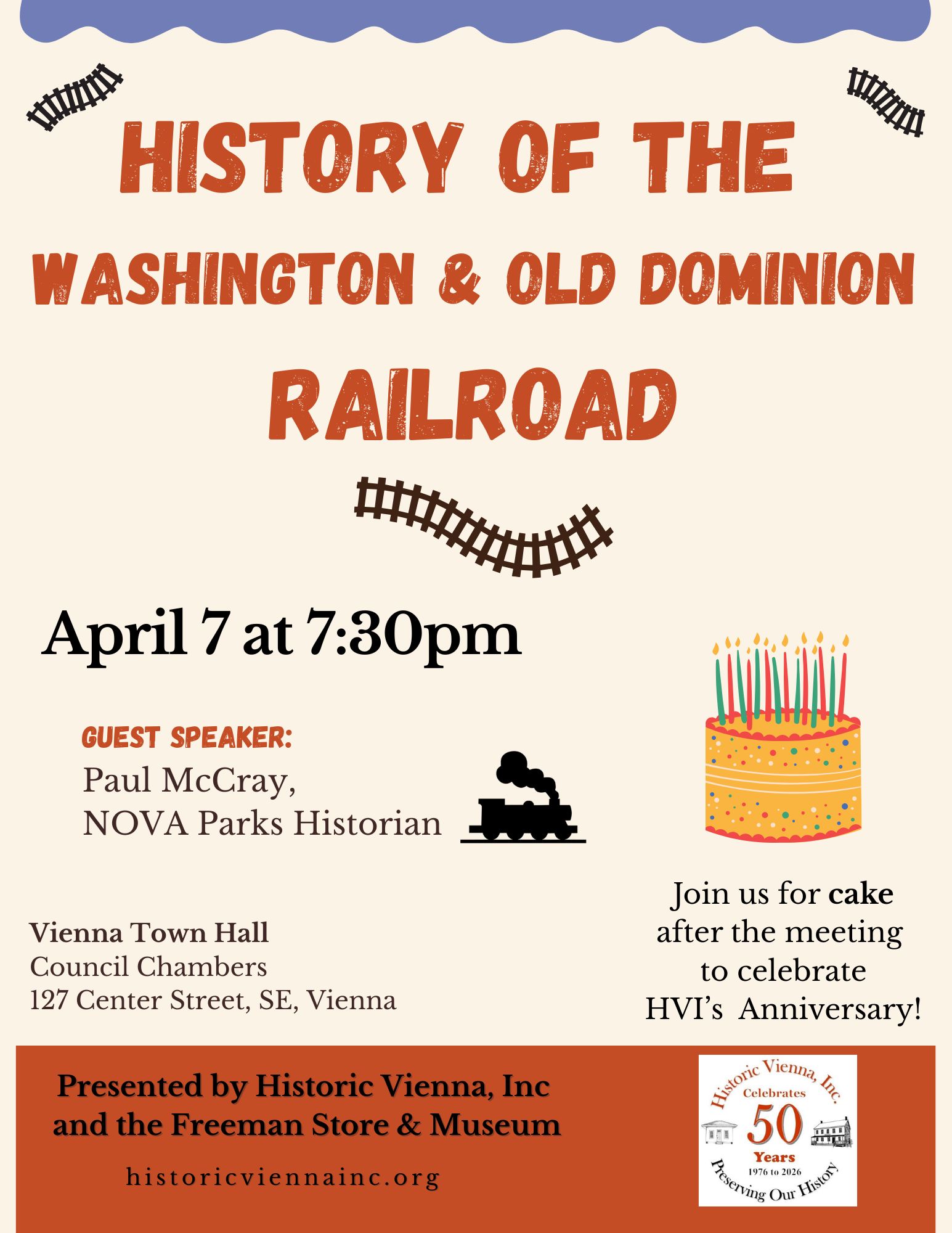Spring Mtg 2026- the history of the W&OD Railroad