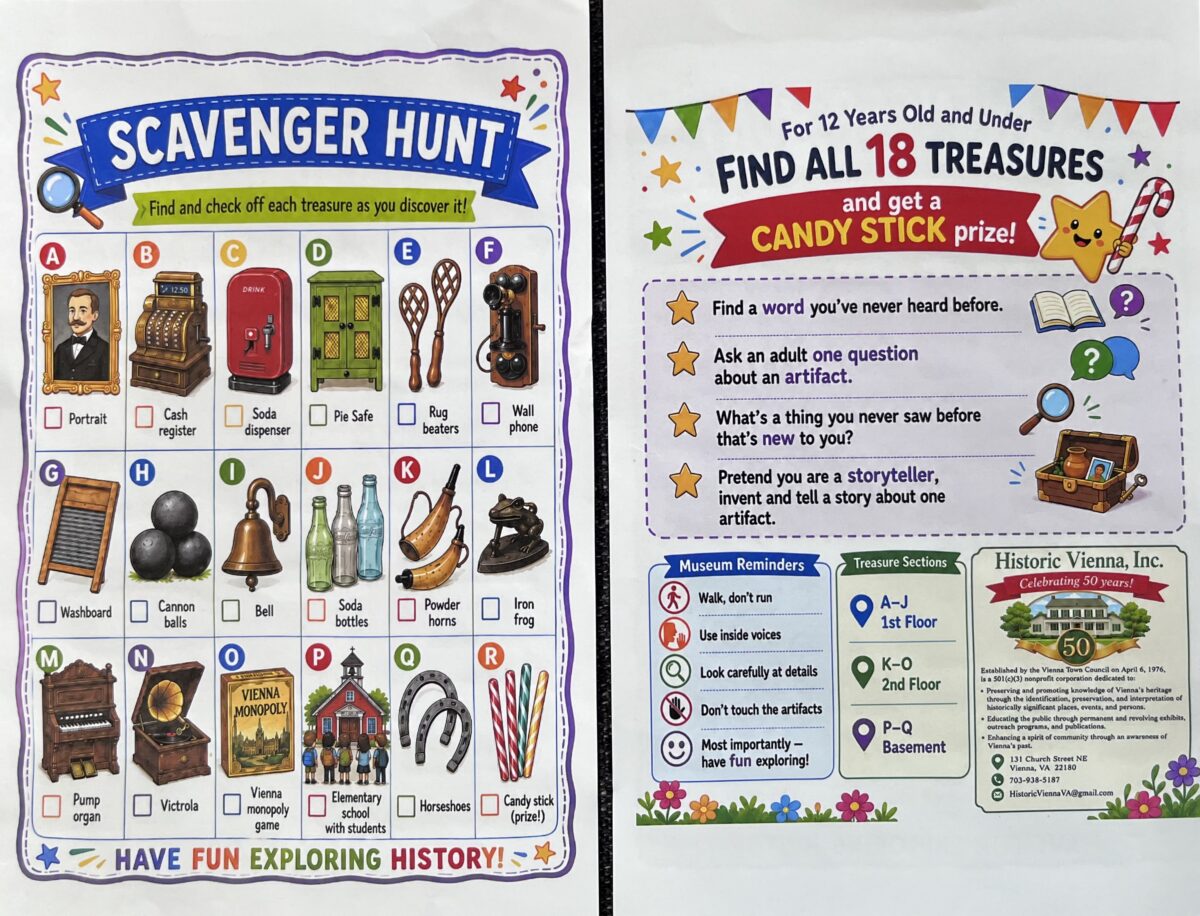 Kids Scavenger Hunt for 50 on 50 in 2026